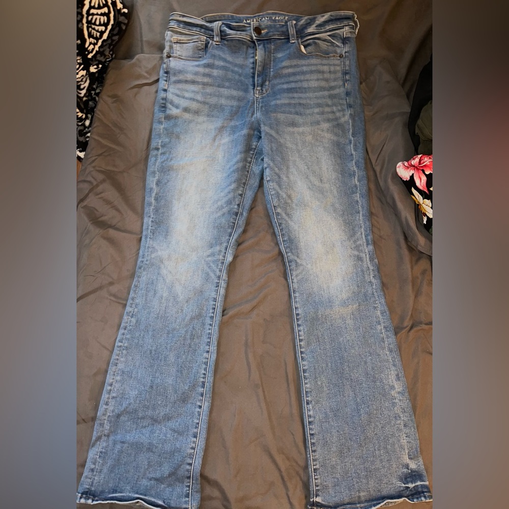 Womens size 16 American Eagle high rise skinny kick bootcut jeans